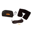 First class neck pillow & eye mask travel set